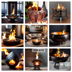 Enjoy Cozy Evenings Around The Fire Pit 🔥✨ Embrace Warmth And Style In Your Outdoor Space With Our Duqaa Firepits. #Firepits #Patios #Duqaahandicrafts
