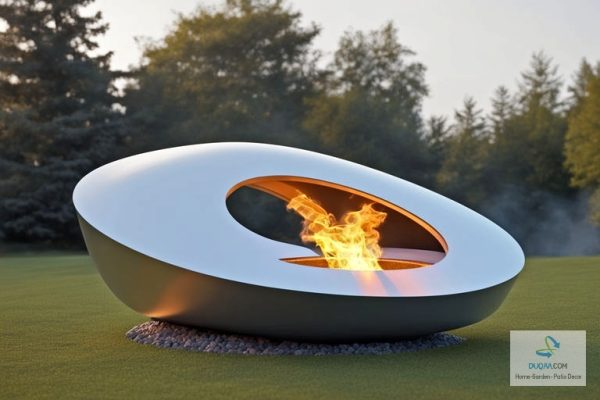 Transform Your Backyard Into A Sanctuary With Our Elegant Fire Pit Designs. 🔥🌿 #Patiogoals #Outdoorliving #Duqaa