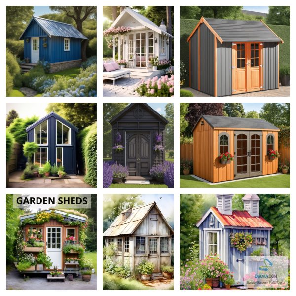 "Storing Your Garden Tools Has Never Been This Stylish! 😎 Explore Our Range Of Metal Sheds, Timber Sheds, And More At Duqaa.Com! #Shedlife #Organizedgreenery"