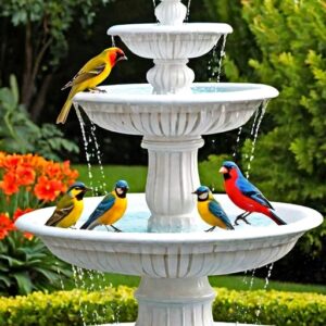 🌿🕊️ Bring charm and tranquility to your garden with Duqaa’s elegant bird baths.