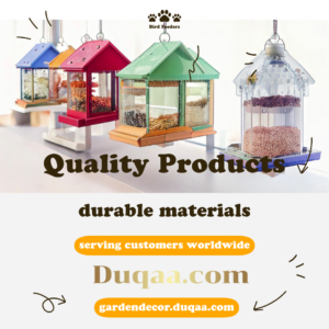Duqaa’s handcrafted bird feeders and birdhouses are perfect for attracting birds to your garden! 🐦🌸 Made from durable wood, metal, and ceramic, these stylish feeders and houses bring charm and nature to any outdoor space. Handcrafted in Mumbai, India. 🌿 #Duqaa #Birdhouses #BirdFeeders #WildlifeFriendly #OutdoorStyle #MadeInIndia #NatureInYourGarden