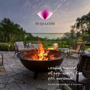 🌳 Duqaa Fire Pits – Modern & Rustic Styles for Every Space!