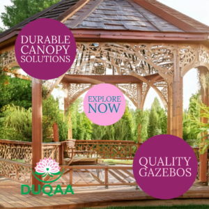 Elegant wooden & metal pavilions for luxurious outdoor living! 🌲